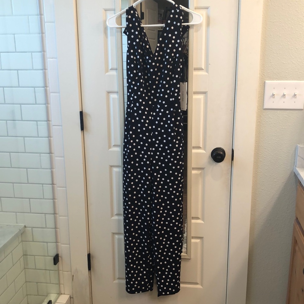 Calvin Klein 8 dk navy bluesleeveless pants dress